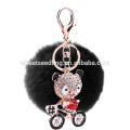 Оптовый мех pom poms keyrings мех pompon декоративный для мешка очарование